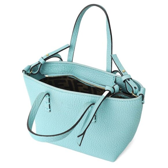 Fendi Handbag Rolled Mini Light Blue